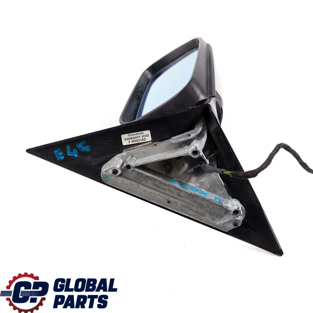 BMW 3 Series E46 Heated Outside Right O/S Wing Mirror Titansilber Silver 354 - SKU rhd-8245126-TS - Part number 8245126