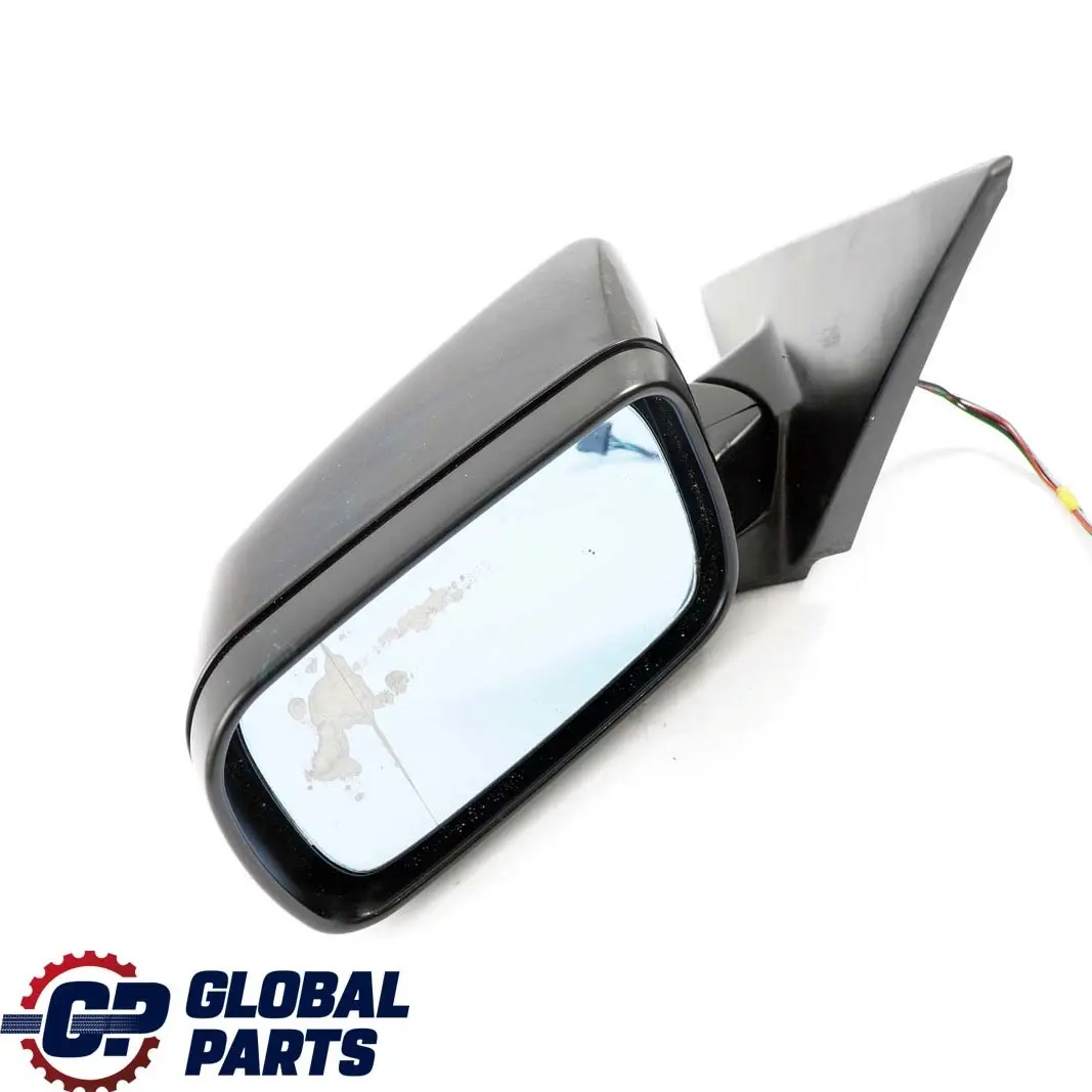 BMW 3 Series E46 Heated Left N/S Wing Mirror Black Sapphire Metallic 475 - SKU rhd-8245127-BS - Part number 8245127