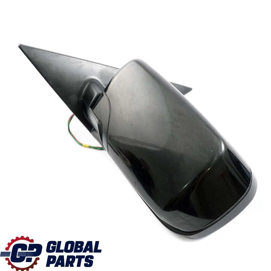 BMW 3 Series E46 Heated Left N/S Wing Mirror Black Sapphire Metallic 475 - SKU rhd-8245127-BS - Part number 8245127