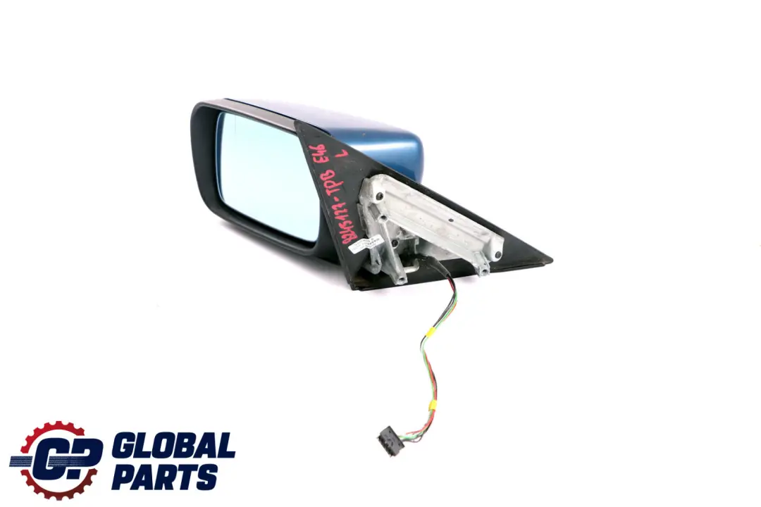 Heated Left N/S Wing Mirror to BMW 3 Series E46 with Part number 8245127 BMW 3 Series E46 Heated Left N/S Wing Mirror - SKU rhd-8245127-OB - Part number 8245127