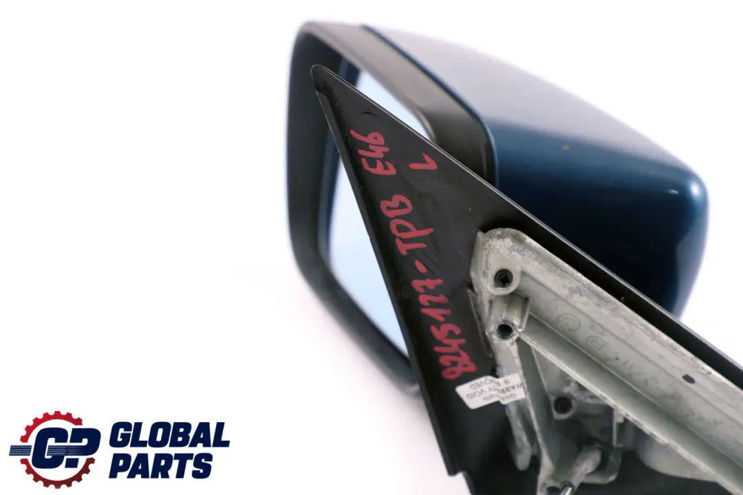Heated Left N/S Wing Mirror to BMW 3 Series E46 with Part number 8245127 BMW 3 Series E46 Heated Left N/S Wing Mirror - SKU rhd-8245127-OB - Part number 8245127