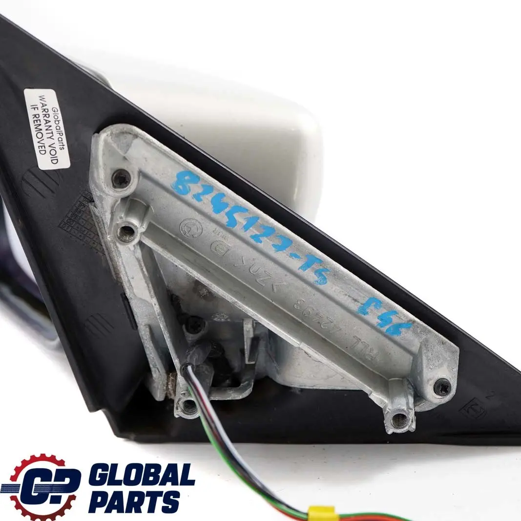 BMW 3 Series E46 Heated Left N/S Wing Mirror Titansilber Titanium Silver 354 - SKU rhd-8245127-TS - Part number 8245127