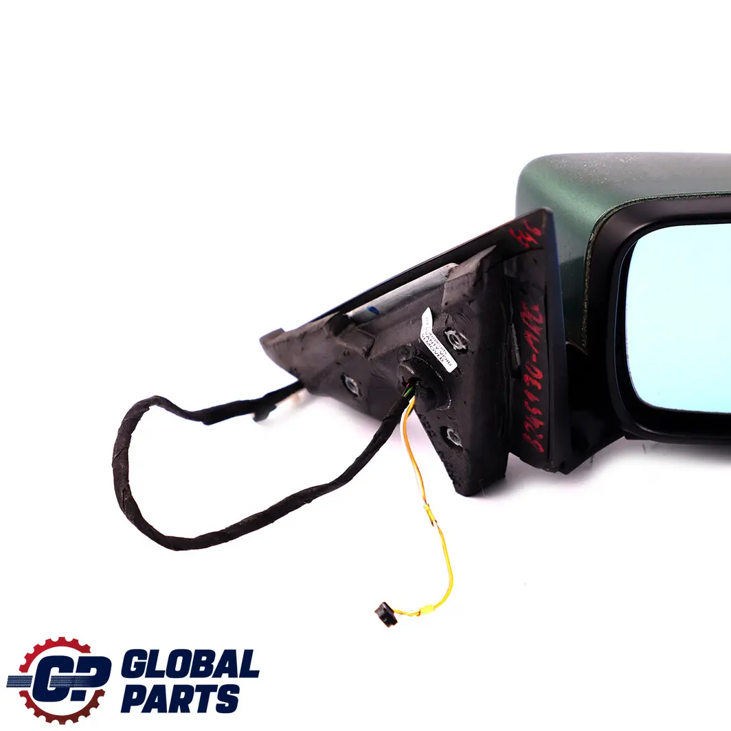 BMW 3 E46 Heated Power Fold Right O/S Wing Mirror Meergruen Sea Green 393 - SKU rhd-8245130-MRG - Part number 8245130