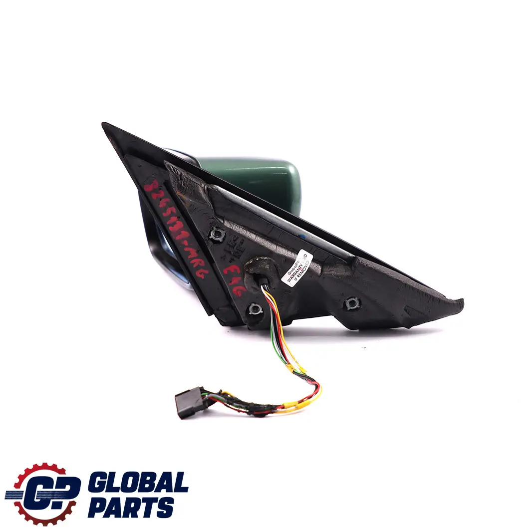 BMW 3 E46 Heated Power Fold Left N/S Wing Mirror Meergruen Sea Green 393 - SKU rhd-8245131-MRG - Part number 8245131