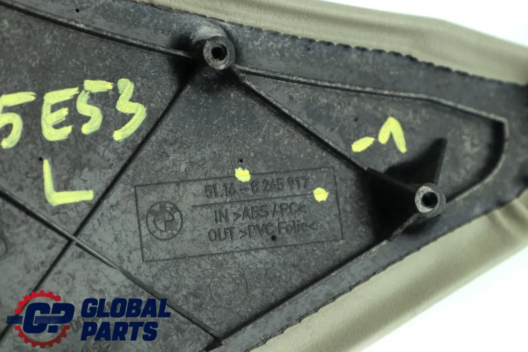 Centre Console Side Trim Console Finisher Left Green to BMW X5 Series E53 with Part number 8245917 BMW X5 Series E53 Centre Console Side Trim Console Finisher Left Green - SKU rhd-8245917-1 - Part number 8245917