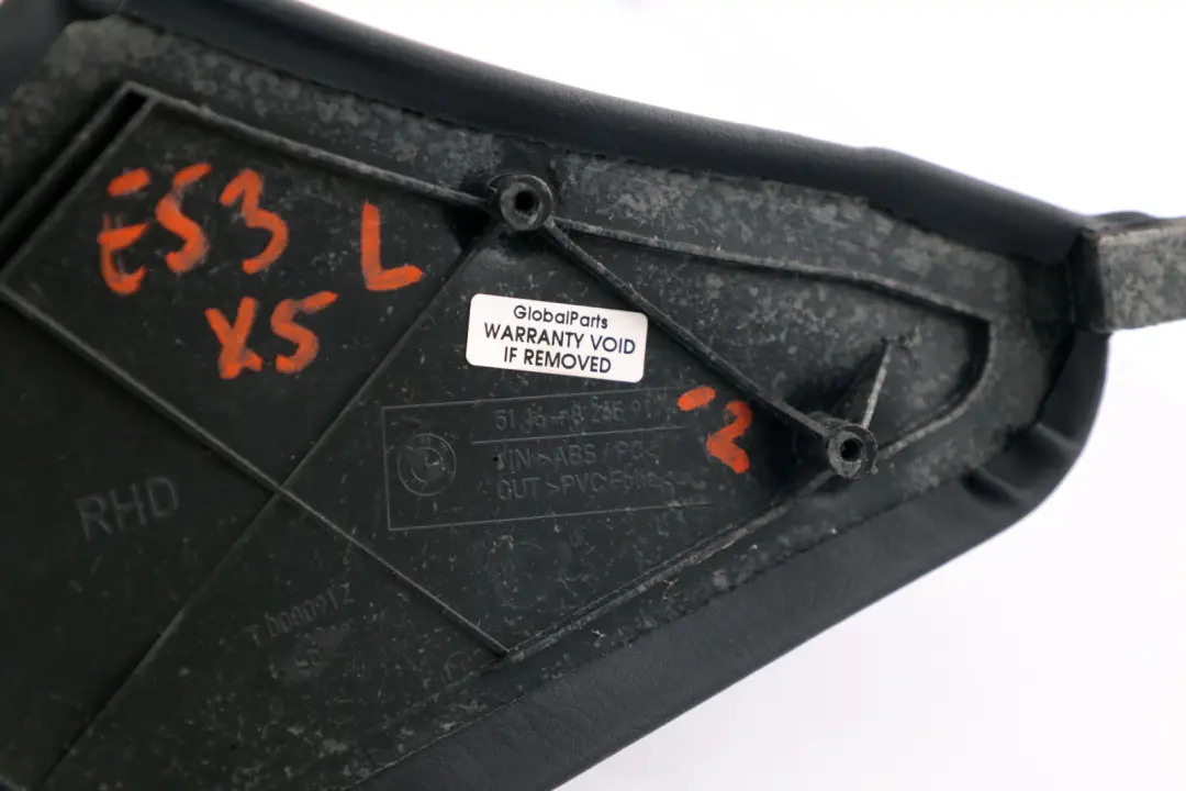 BMW X5 Series E53 Centre Console Side Trim Console Finisher Left Black - SKU rhd-8245917-2 - Part number 8245917