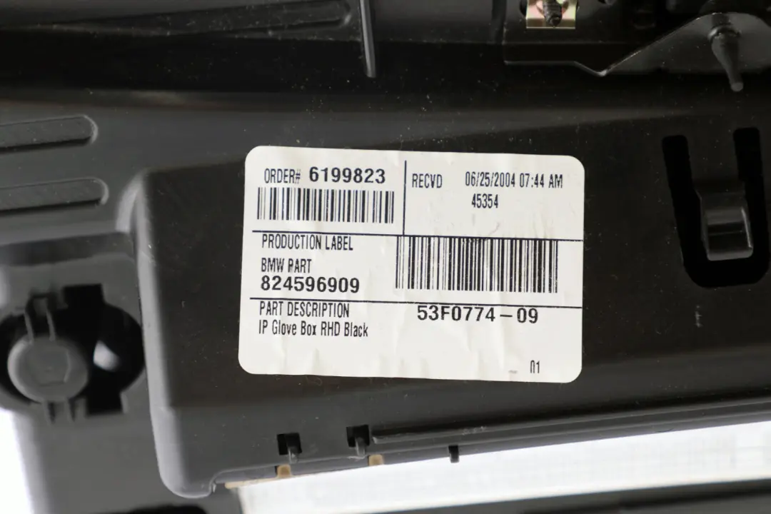 BMW X5 Series E53 Glove Box Storage Case Vinyl Black 8245968 - SKU rhd-8245968 - Part number 7001265