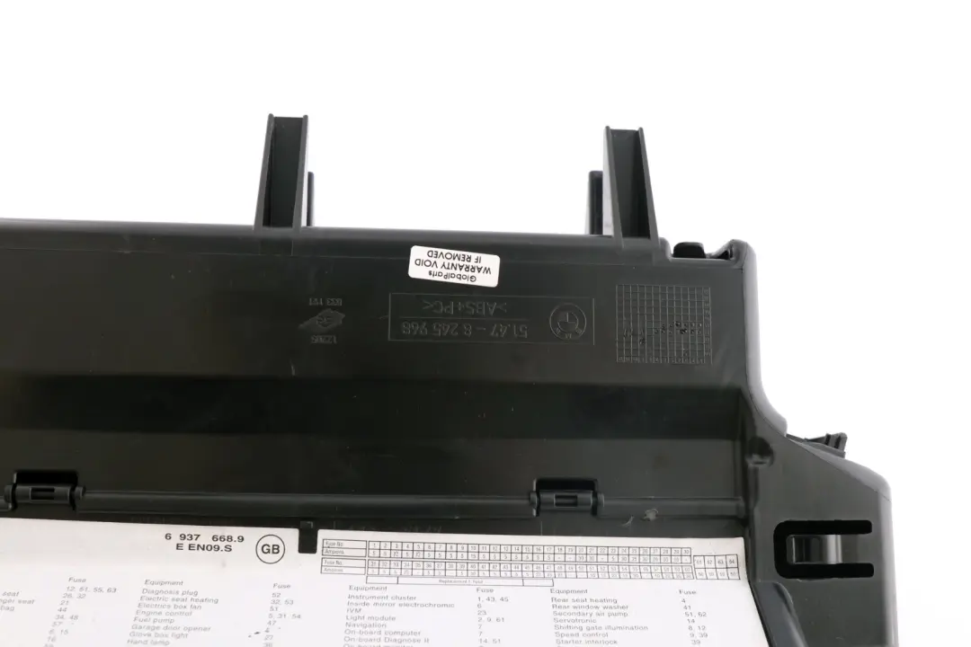 BMW X5 Series E53 Glove Box Storage Case Vinyl Black 8245968 - SKU rhd-8245968 - Part number 7001265