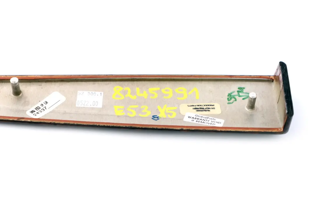 Wooden Strip I-panel Left N/S Cover Poplar Wood Dunkel to BMW X5 Series E53 with Part number 8245991 BMW X5 Series E53 Wooden Strip I-panel Left N/S Cover Poplar Wood Dunkel - SKU rhd-8245991 - Part number 8245991