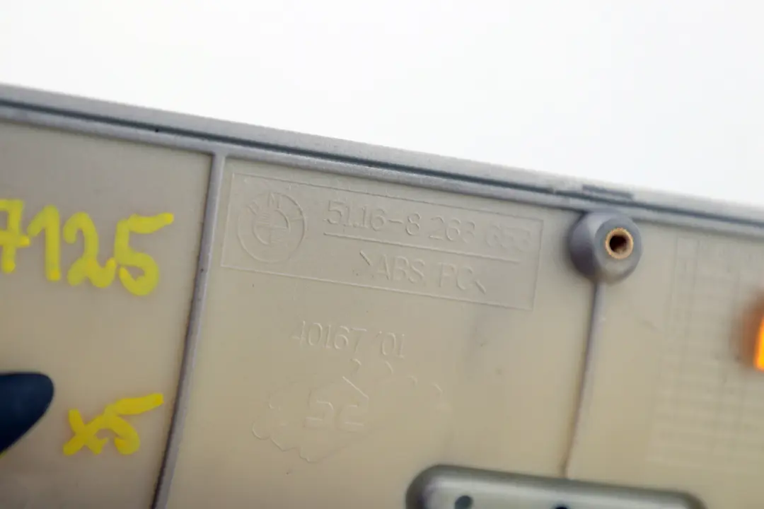 Decorative Strip Insert Centre Console Titan Silver to BMW X5 Series 3 E53 with Part number 8268653 BMW X5 Series 3 E53 Decorative Strip Insert Centre Console Titan Silver - SKU rhd-8247125-3 - Part number 8268653