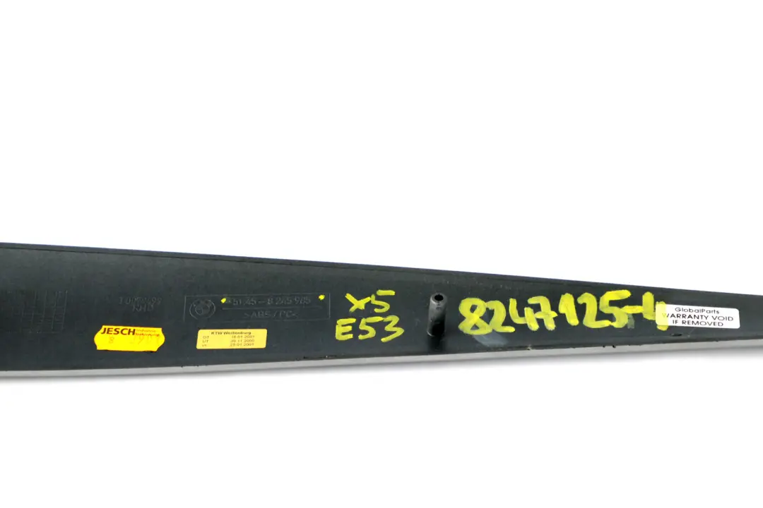 Decorative Strip Dashboard Interior Trim Set Cover Titan 2 to BMW X5 Series 4 E53 with Part number 68247125 BMW X5 Series 4 E53 Decorative Strip Dashboard Interior Trim Set Cover Titan 2 - SKU rhd-8247125-4 - Part number 68247125