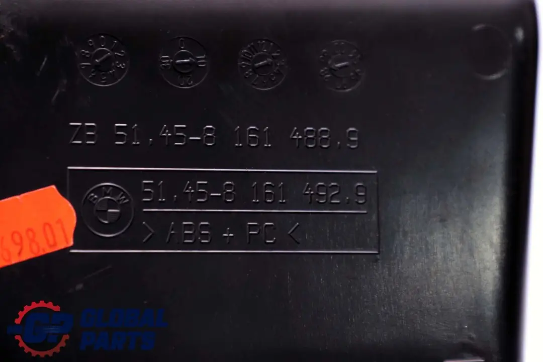 BMW 5 Series E39 Storage Tray Dashboard Lower Trim Right O/S Black - SKU rhd-8253404 - Part number 8161490