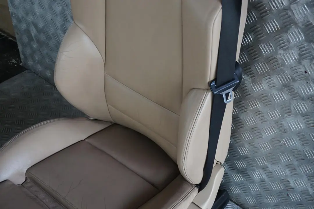 BMW E46 Cabrio Sport Hell Beige Leather Montana Front Left N/S Seat Memory - SKU rhd-8255551 - Part number 8255551