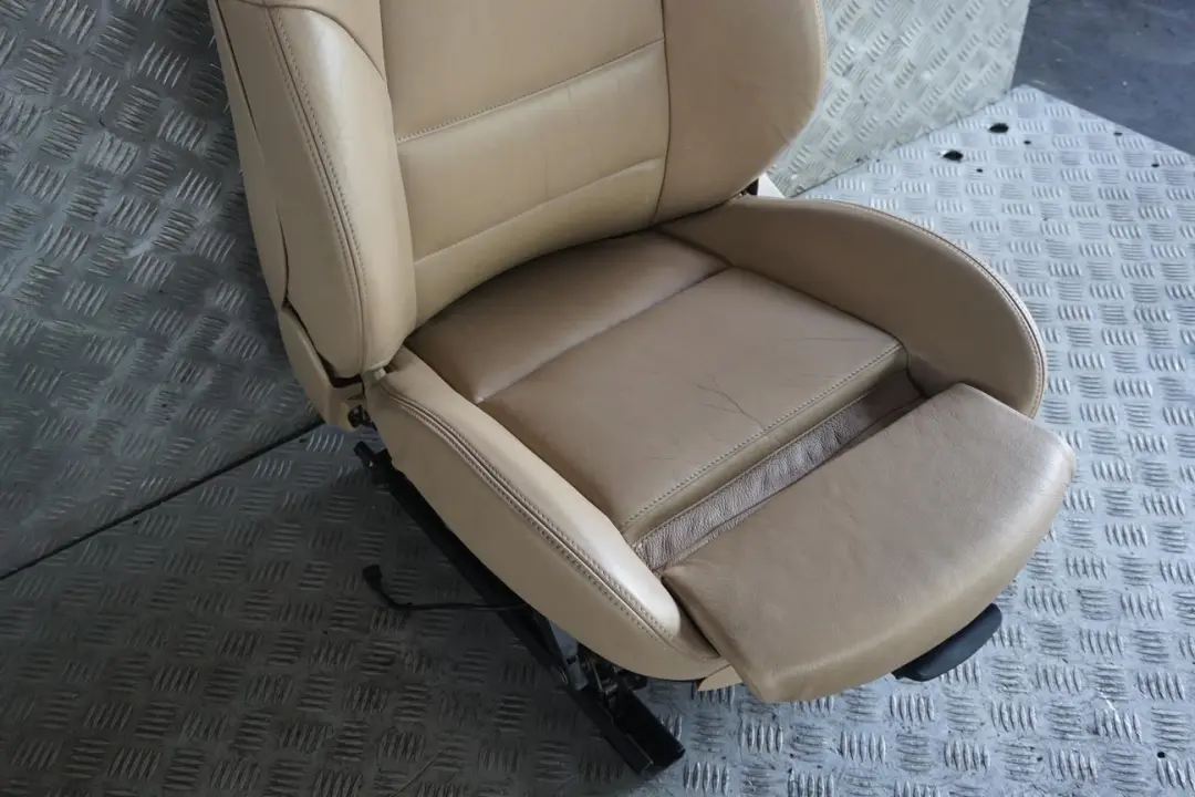 BMW E46 Cabrio Sport Hell Beige Leather Montana Front Left N/S Seat Memory - SKU rhd-8255551 - Part number 8255551