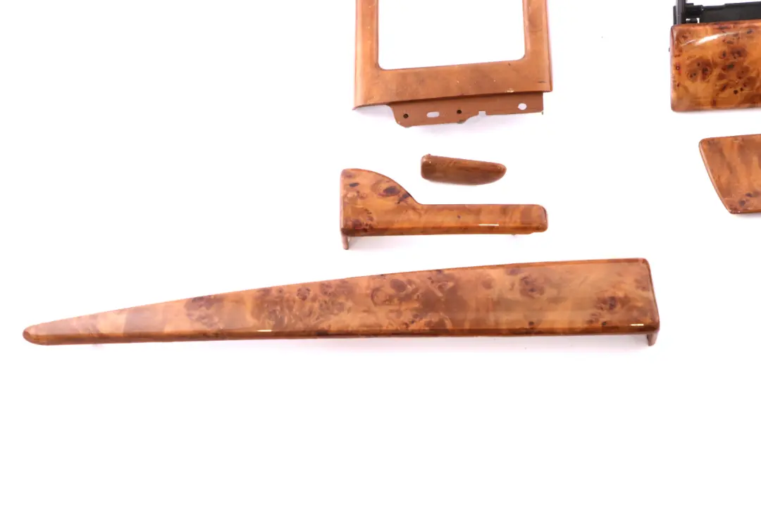 Interior Dashboard Light Poplar Wood Trim Panel Tray Set to BMW X5 Series 4 E53 with Part number 8260836 BMW X5 Series 4 E53 Interior Dashboard Light Poplar Wood Trim Panel Tray Set - SKU rhd-8260836-4 - Part number 8260836