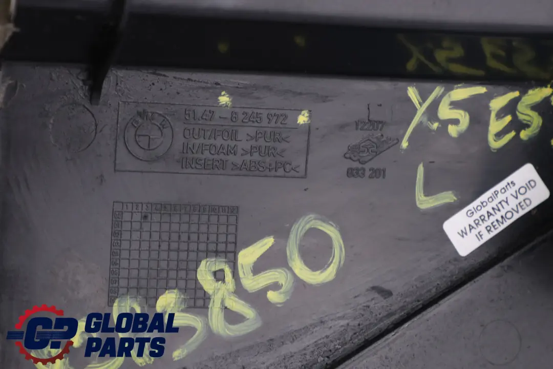 Dashboard Lower Trim Panel Cover Right O/S Green 8245972 to BMW X5 Series E53 with Part number 8263850 BMW X5 Series E53 Dashboard Lower Trim Panel Cover Right O/S Green 8245972 - SKU rhd-8263850 - Part number 8263850