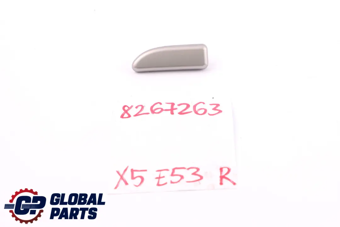 BMW X5 Series E53 Decorative Strip Dashboard Right O/S Titan 2 Silver - SKU rhd-8267263 - Part number 8267263