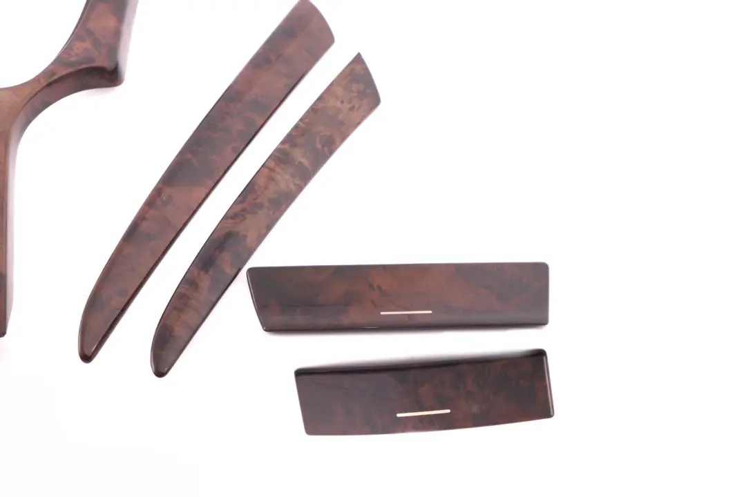 Decorative Strip Dashboard Trim Set Cover Poplar Wood Dunkel to BMW X5 Series E53 with Part number 8268394 BMW X5 Series E53 Decorative Strip Dashboard Trim Set Cover Poplar Wood Dunkel - SKU rhd-8268394 - Part number 8268394
