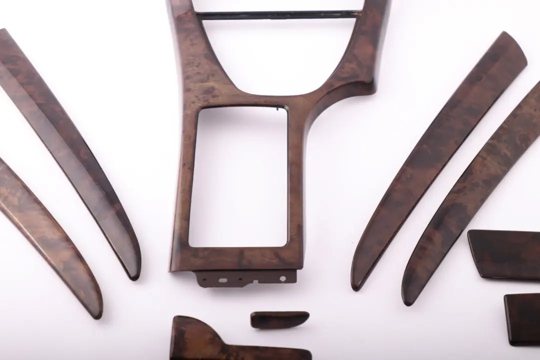 Decorative Strip Dashboard Trim Set Cover Poplar Wood Dunkel to BMW X5 Series E53 with Part number 8268394 BMW X5 Series E53 Decorative Strip Dashboard Trim Set Cover Poplar Wood Dunkel - SKU rhd-8268394 - Part number 8268394