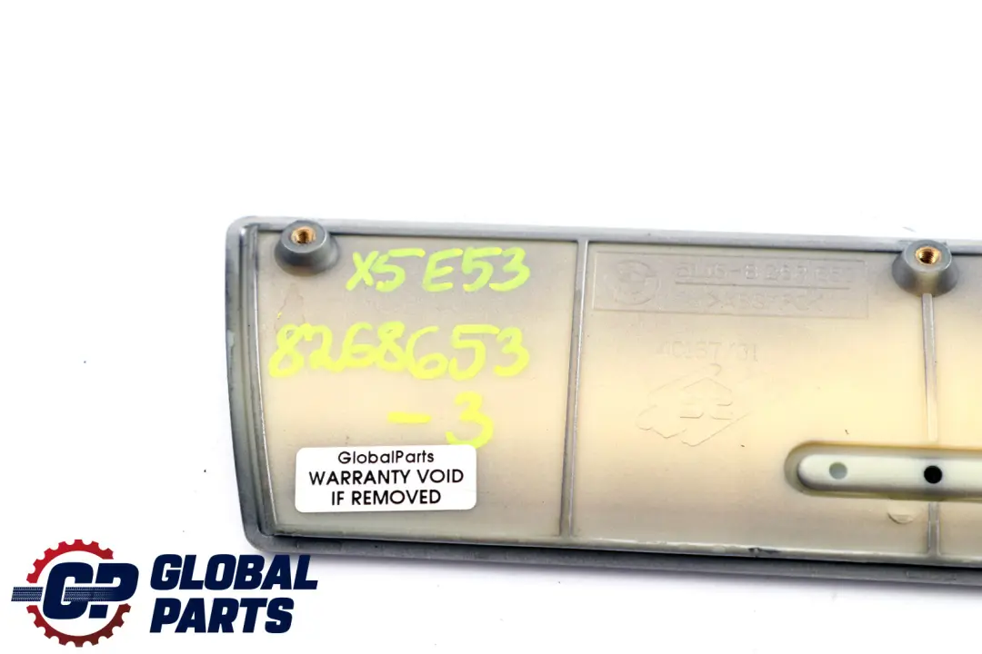 BMW X5 Series E53 Cover Decorative Strip Insert Centre Console Titan 2 - SKU rhd-8268653-3 - Part number 8268653