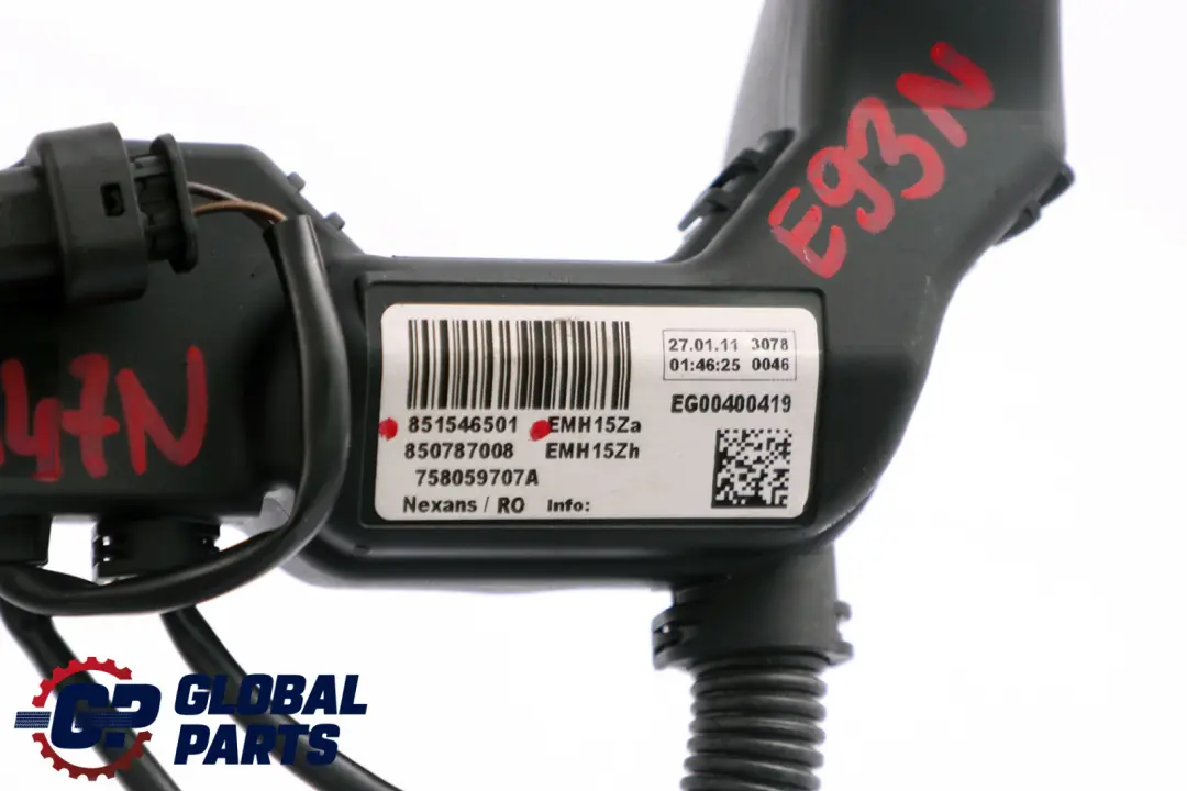 N47N Diesel Engine Wiring Loom Harness to BMW 3 Series E93 LCI 320d with Part number 8515465 BMW 3 Series E93 LCI 320d N47N Diesel Engine Wiring Loom Harness - SKU rhd-8515465 - Part number 8515465