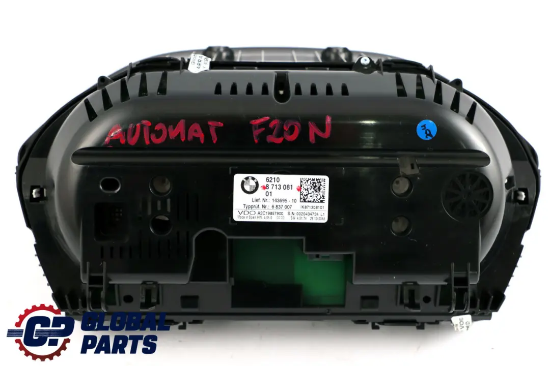BMW F20 F21 LCI Instrument Cluster Speedo Clocks Automatic Petrol MPH - SKU rhd-8713081 - Part number 8713081
