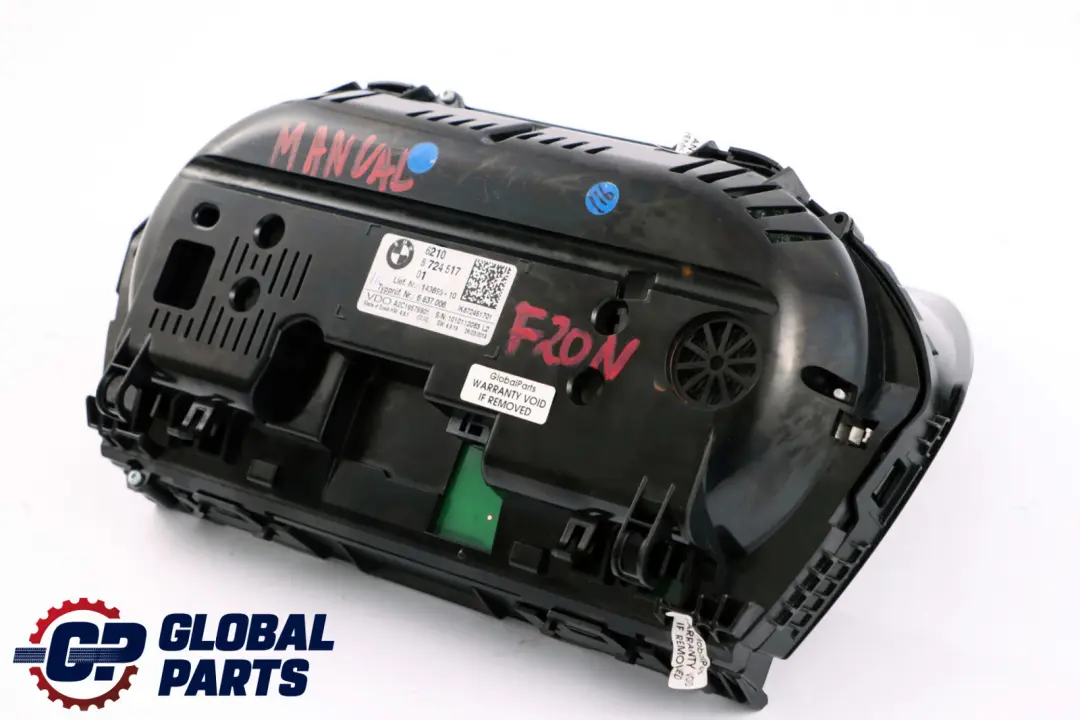 Instrument Cluster Speedo Clocks Manual to BMW 1 Series F20 F21 LCI with Part number 8724517 BMW 1 Series F20 F21 LCI Instrument Cluster Speedo Clocks Manual - SKU rhd-8724517 - Part number 8724517