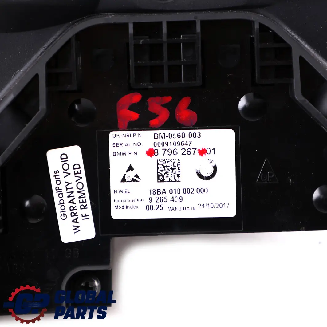 Speedometer Speedo Clock Instrument Cluster to Mini Cooper F55 F56 Petrol with Part number 8796267 Mini Cooper F55 F56 Petrol Speedometer Speedo Clock Instrument Cluster - SKU rhd-8796267 - Part number 8796267