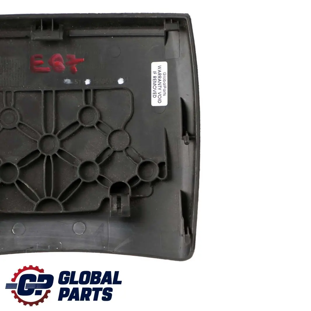 BMW 1 E81 E82 E87 LCI E88 Cover Centre Console Rear Black Schwarz - SKU 9110414 - Part number 9110414