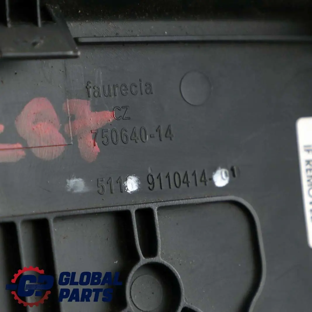 Centre Console Rear Black Schwarz 911041 to BMW 1 E81 E82 E87N LCI E88 Cover with Part number 9110414 BMW 1 E81 E82 E87N LCI E88 Cover Centre Console Rear Black Schwarz 911041 - SKU rhd-9110414 - Part number 9110414