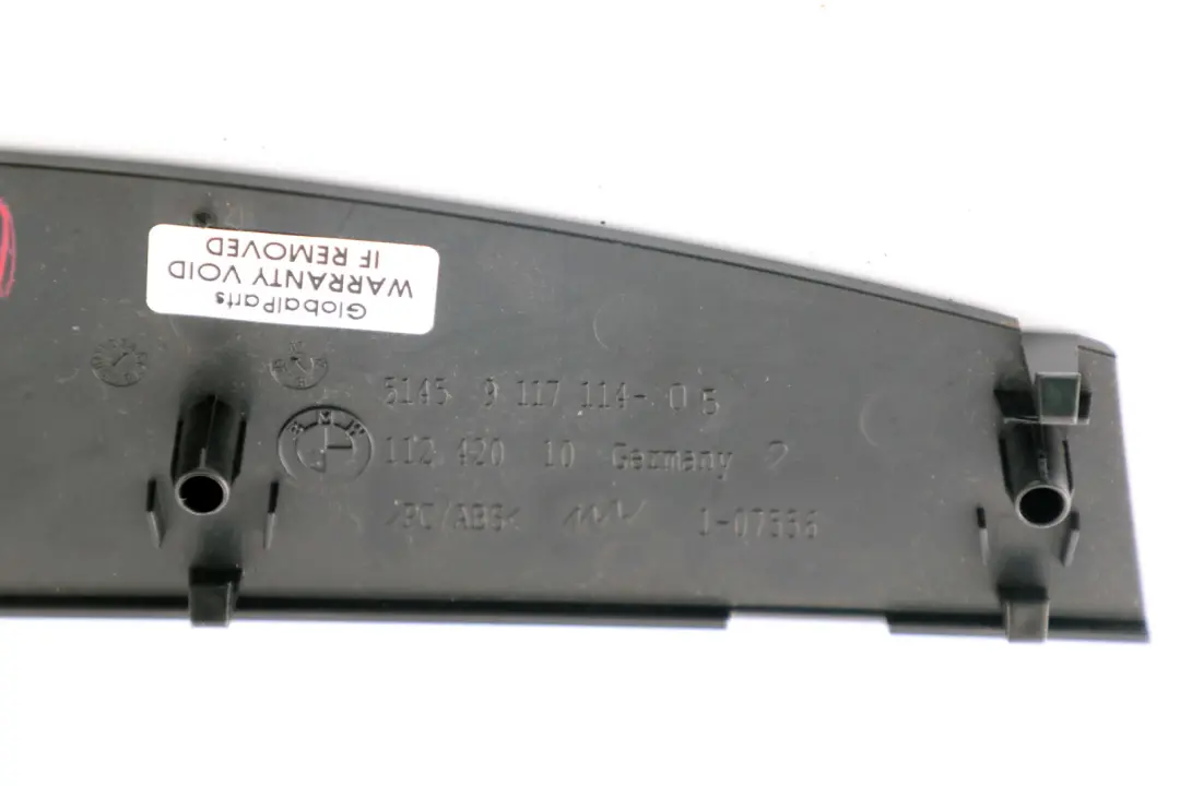 Function Carrier Air Conditioning Control Trim to BMW 1 Series E81 E87N Cover with Part number 9117114 BMW 1 Series E81 E87N Cover Function Carrier Air Conditioning Control Trim - SKU rhd-9117114 - Part number 9117114