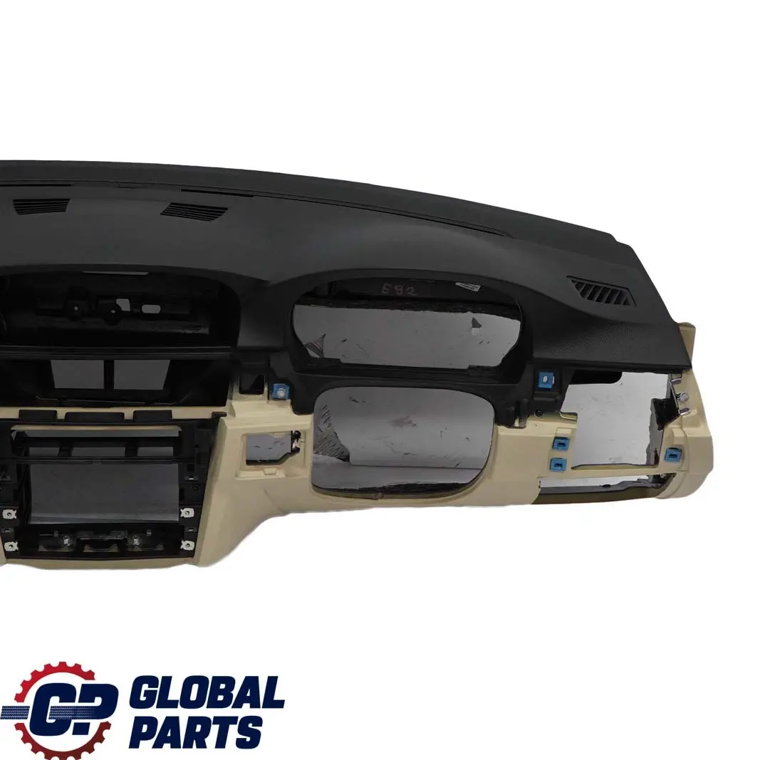 BMW 3 E92 E93 Dashboard Dash Instrument Trim Panel Navigation Cream Beige - SKU rhd-9120336 - Part number 9120336