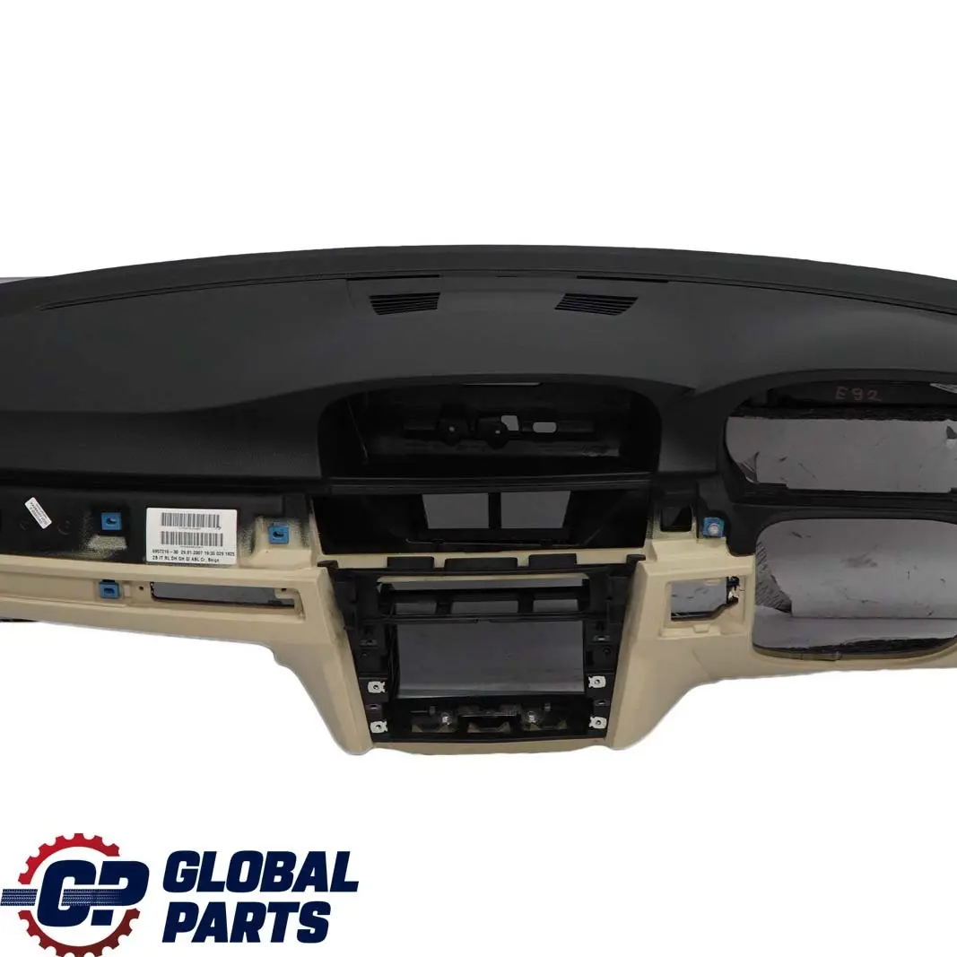 Dashboard Dash Instrument Trim Panel Navigation Cream Beige to BMW 3 E92 E93 with Part number 9120336 BMW 3 E92 E93 Dashboard Dash Instrument Trim Panel Navigation Cream Beige - SKU rhd-9120336 - Part number 9120336
