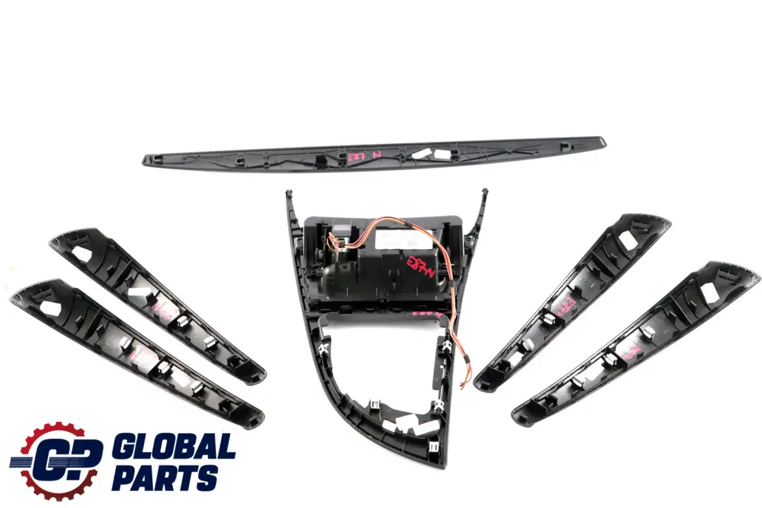 BMW 1 Series E87 LCI Ashtray Interior Trim Set Dash Dashboard Black High Gloss - SKU rhd-9121707 - Part number 9121707