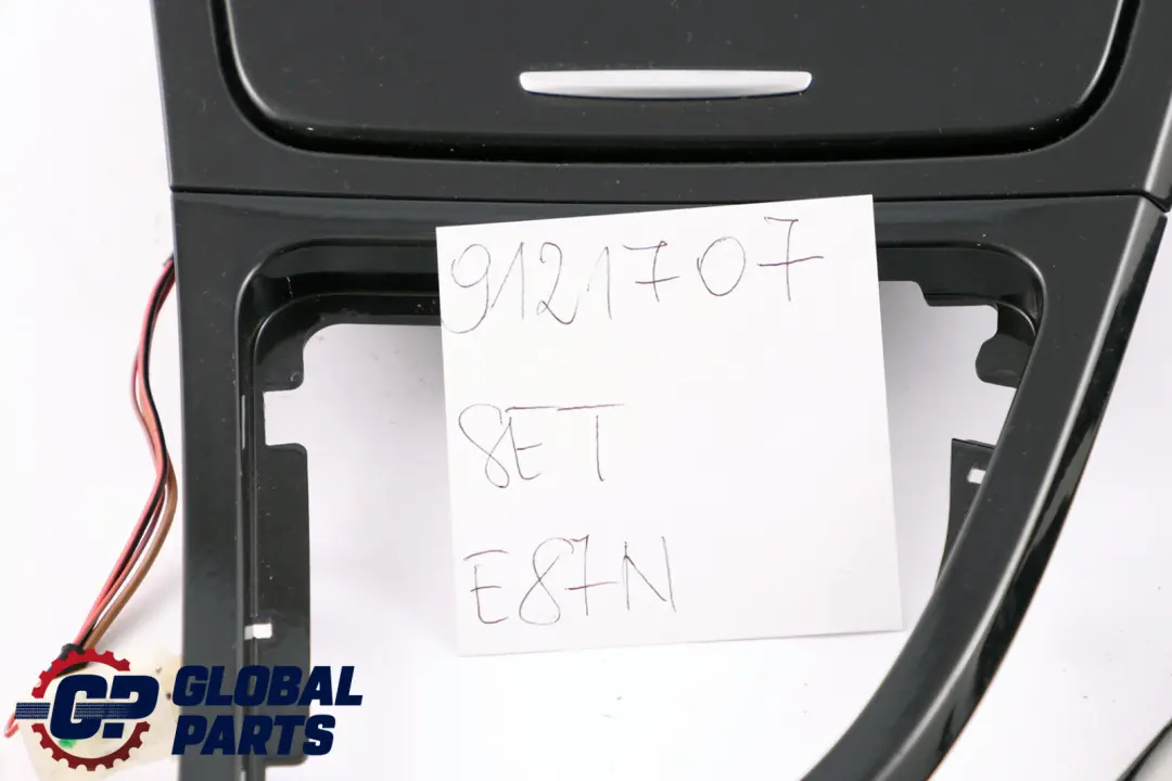 BMW 1 Series E87 LCI Ashtray Interior Trim Set Dash Dashboard Black High Gloss - SKU rhd-9121707 - Part number 9121707