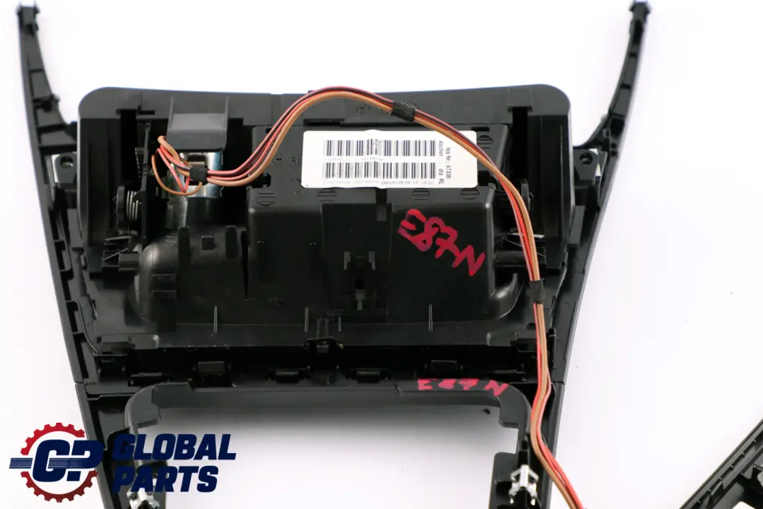 BMW 1 Series E87 LCI Ashtray Interior Trim Set Dash Dashboard Black High Gloss - SKU rhd-9121707 - Part number 9121707