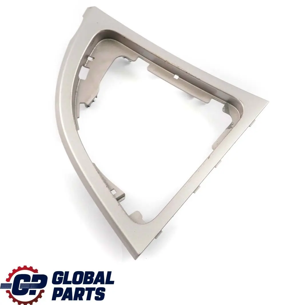Gearshift Cover Trim Kaschmir Silver to BMW 1 Series E81 E82 E87 LCI E88 with Part number 9121725 BMW 1 Series E81 E82 E87 LCI E88 Gearshift Cover Trim Kaschmir Silver - SKU rhd-9121725 - Part number 9121725