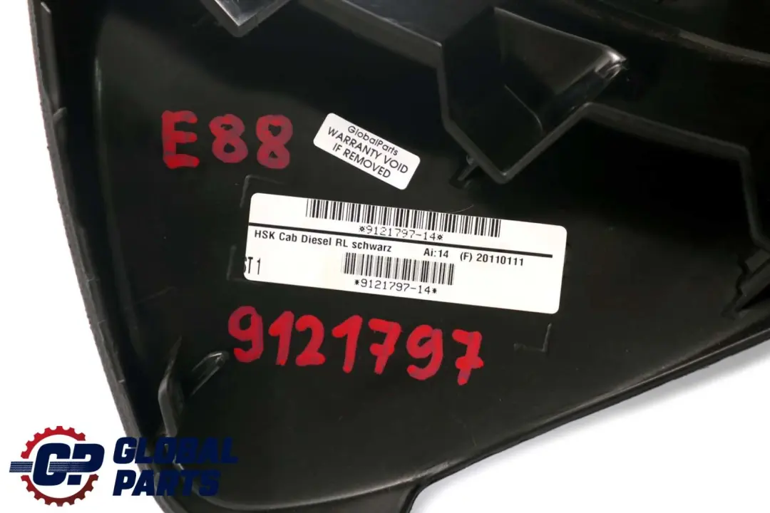BMW 1 Series E82 E88 Glove Box Dash Dashboard Black Lockable With Key - SKU rhd-9121797 - Part number 9121797