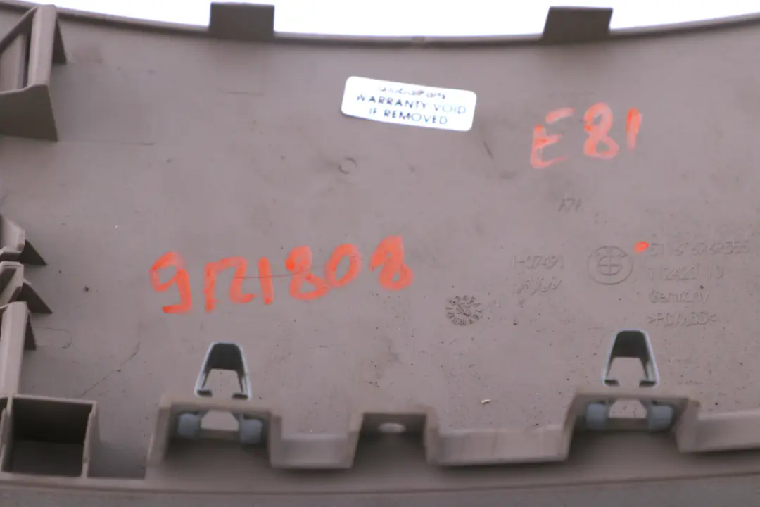 BMW 1 Series E81 E87N E88 Driver Side Dash Headlight Switch Panel Trim BEIGE - SKU rhd-9121808 - Part number 9121808