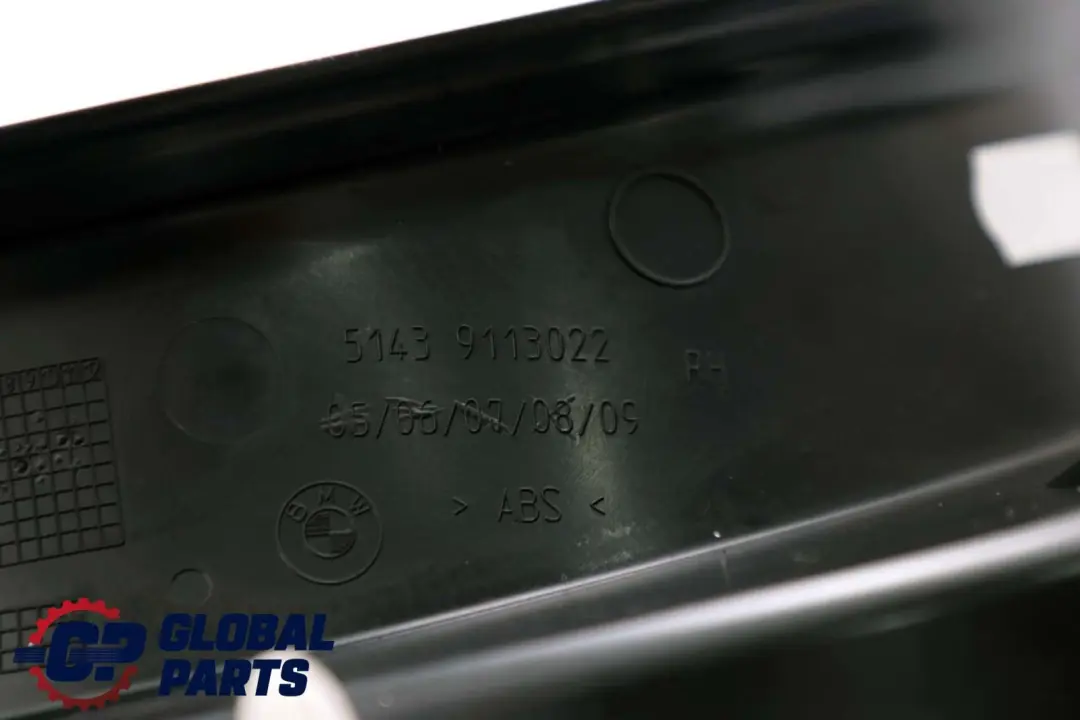 BMW 7 Series F01 F02 Lateral Trim Panel Bottom Front Right O/S Black 9113022 - SKU rhd-9121922 - Part number 9121922