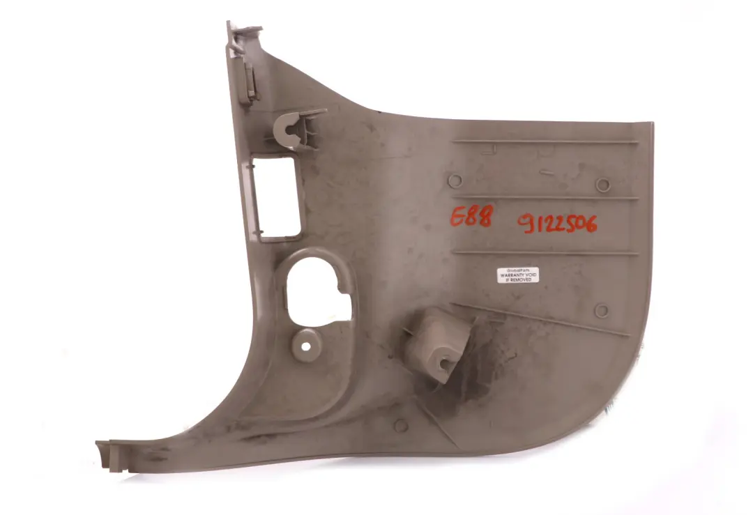 Lateral Trim Panel Front Right Leg Room Beige 6978222 to BMW 1 Series E88 with Part number 9122506 BMW 1 Series E88 Lateral Trim Panel Front Right Leg Room Beige 6978222 - SKU rhd-9122506 - Part number 9122506