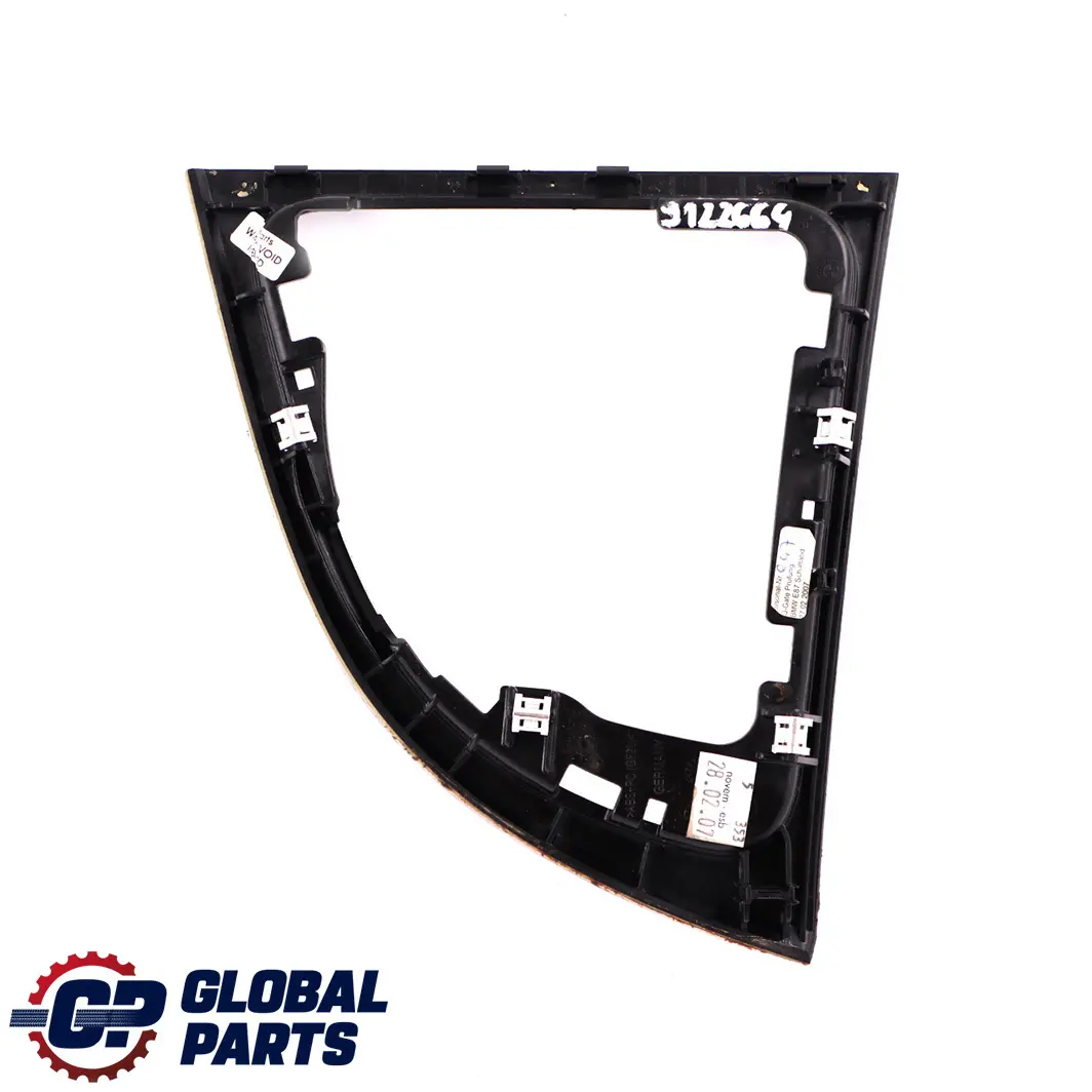 BMW 1 Series E81 E87 LCI Gearshift Cover Trim Alu Accent Grinding Akzentschliff - SKU rhd-9122664 - Part number 9122664