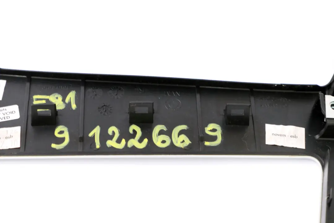 BMW 1 Series E81 E87 LCI Set Ashtray Trim Cover Dashboard Akzentschliff Silver - SKU rhd-9122669 - Part number 9121705