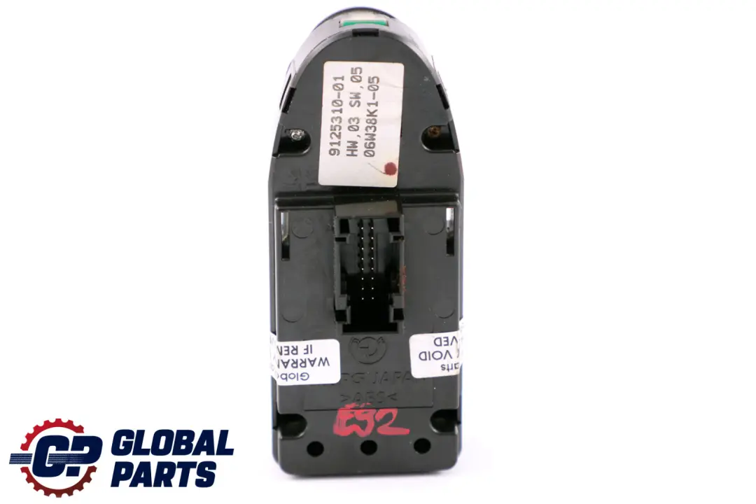 Switch Window Lifter Driver's Side Black 6131 to BMW 1 Series E92 with Part number 9125310 BMW 1 Series E92 Switch Window Lifter Driver's Side Black 6131 - SKU rhd-9125310 - Part number 9125310