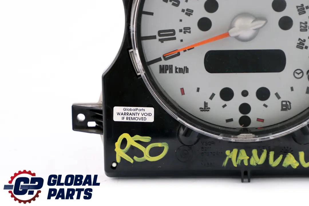 Speedometer Speedo Clock Instrument Cluster Manual to Mini Cooper One R50 R52 with Part number 6936282 Mini Cooper One R50 R52 Speedometer Speedo Clock Instrument Cluster Manual - SKU rhd-9126988-1 - Part number 6936282