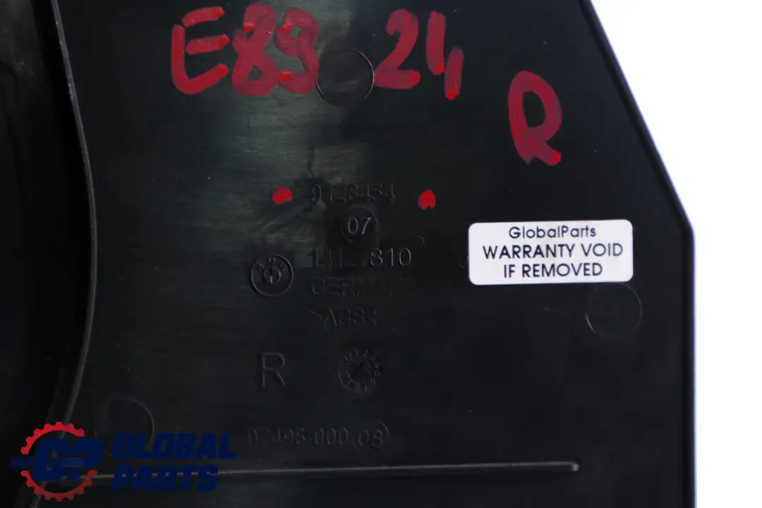 BMW Z4 E89 Roadster Lateral Trim Panel Front Right Leg Room OBD - SKU RHD-9128454 - Part number 9128454