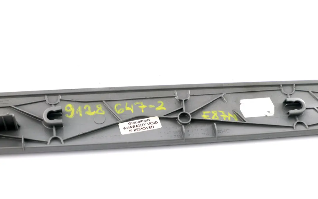 BMW 1 Series 2 E81 E87 LCI Decor Trim Panel Dashboard Titanium Light - SKU rhd-9128647-2 - Part number 9128647