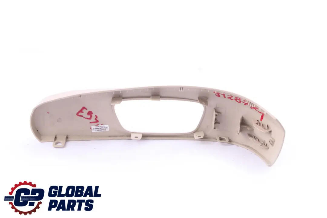 BMW 3 Series E93 Front Seat Trim Cover Outer Left N/S Creambeige - SKU rhd- 9128771 - Part number 9128771