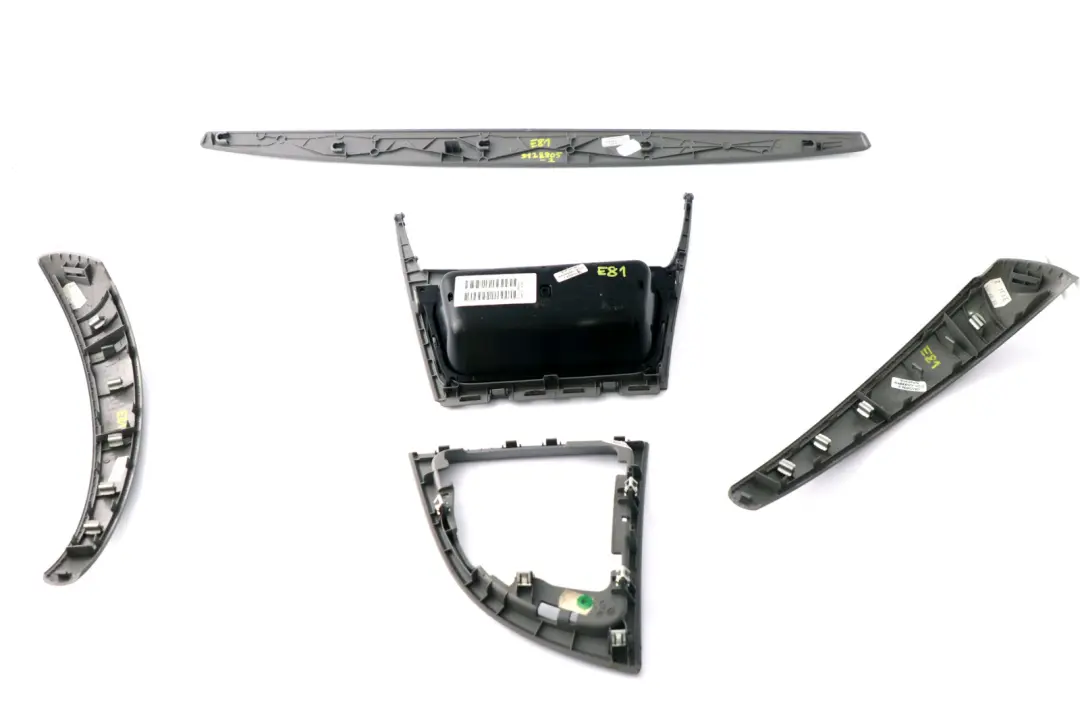 Set Cover Ashtray Dashboard Trim Strip Titan Silver Matt to BMW 1 Series 2 E81 with Part number 9128805 BMW 1 Series 2 E81 Set Cover Ashtray Dashboard Trim Strip Titan Silver Matt - SKU rhd-9128805-2 - Part number 9128805
