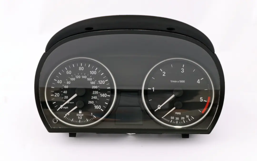 BMW 3 Series E90 E91 E92 Diesel Manual Instrument Speedometer Clocks - SKU rhd-9130300 - Part number 9130300